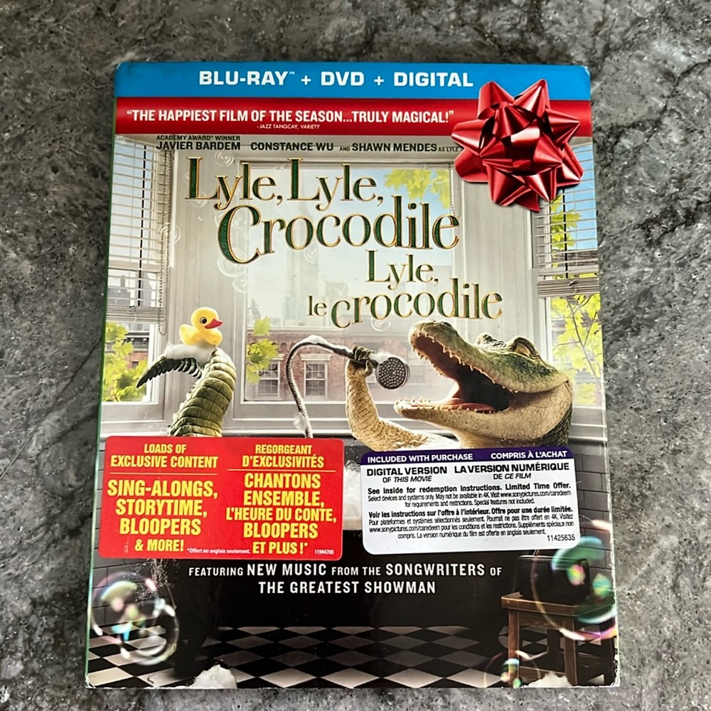 NWT Blu-Ray+DVD Lyle,Lyle, Crocodile